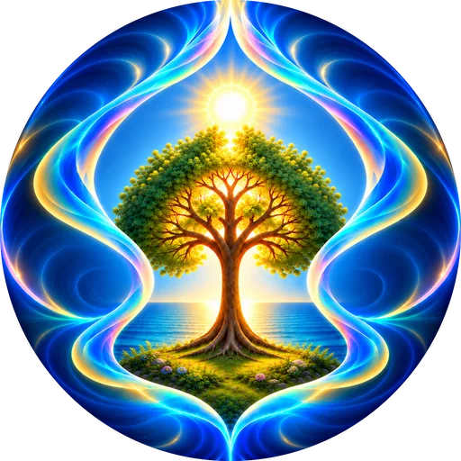 Universal Flow Healing — tree of life logo